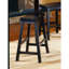 Casual Dining Saddle Seat Stools 2Pc Set Solid Wood  Finish Home Furniture-726183250-726183251