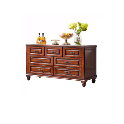 European-style Retro Cabinet Solid Wood Accent Chest