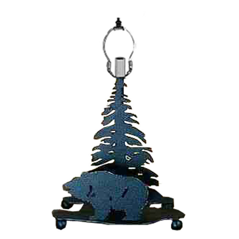 Base de lampe Lone Grizzly Bear