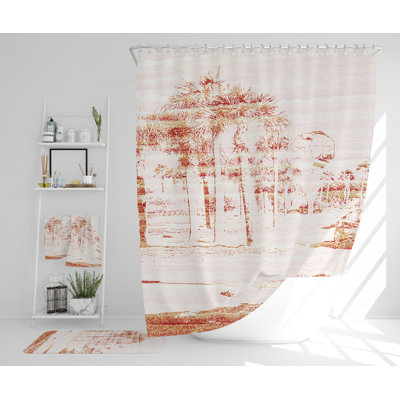 Neliyah Polyester Shower Curtain Set