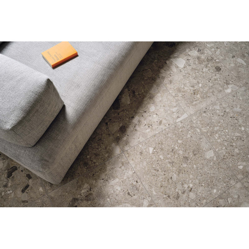 Frammenta 24" x 24" Porcelain Stone Look Wall & Floor Tile, Beige