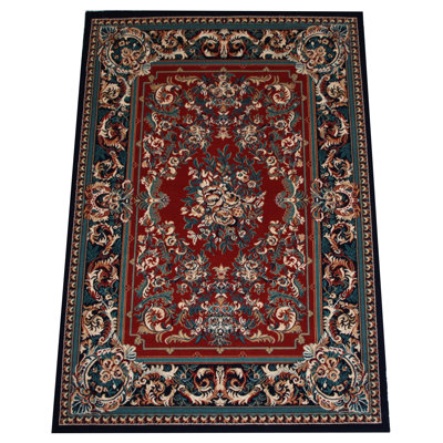 Barrville Rectangle Oriental Hand Hooked Area Rug