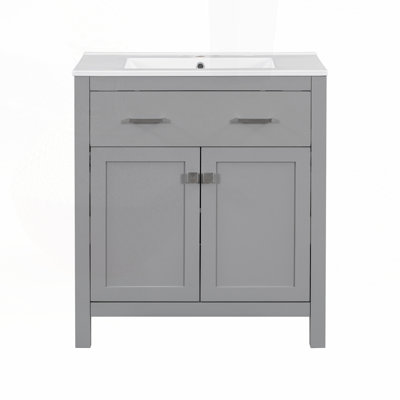 Meuble-lavabo 30 po avec lavabo en céramique