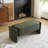 Elegant Long - Shaped Storage Ottoman Bench Of Boucle Material With Simple And Grand Design, Dark Green-441773100