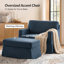 Fauteuil surdimensionné avec repose-pieds avec repose-pieds 44 po Cario-1029079185