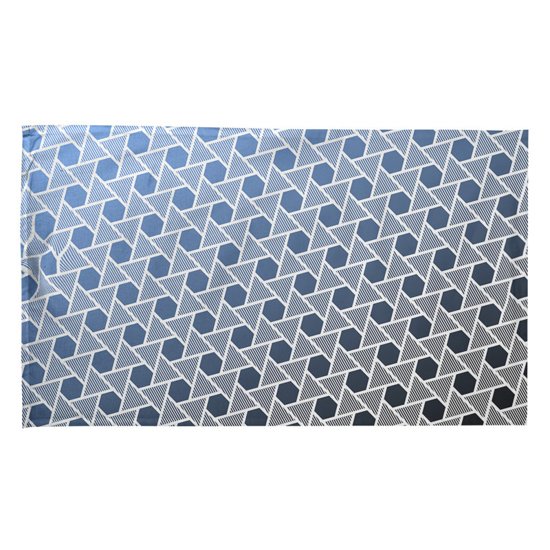 Tea Towel Kitchen Towel, Black/Blue, Cotton Twill