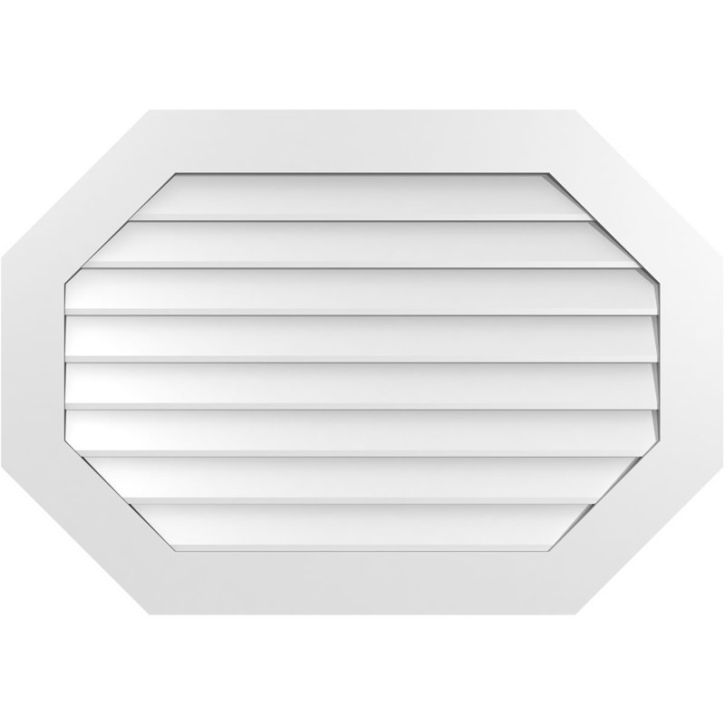 Évent horizontal gondole allongé en surface octogonal Signature, H 28 po x l 40 po x P 1 po