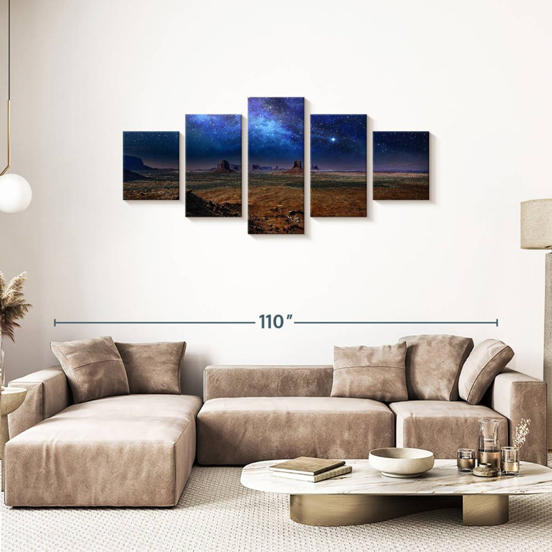 Alvord Starlit Monument Valley, 34" H x 74" W