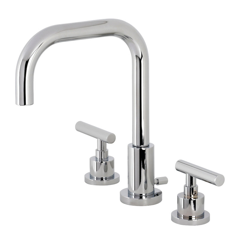 Robinet de salle de bain espacé Kingston Kingston, Chrome poli