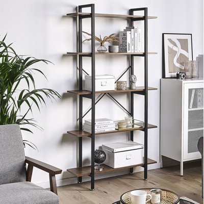 Omara 178 cm H x 90 cm W Steel Standard Bookcase