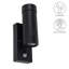 Likens Black 4 - Bulb Outdoor Armed Sconce-41098111