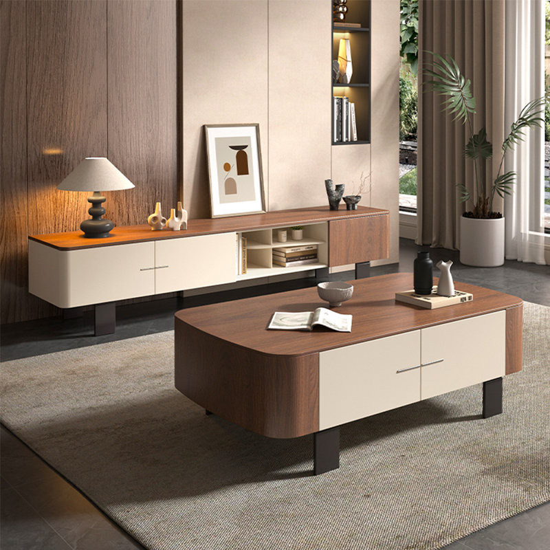 Meuble de rangement pour table basse rétro Eco