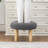 Rothe 22" Round Tufted Ottoman Footstool-106035943