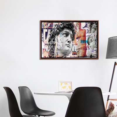 " David and Venus " Mixed Media Painting