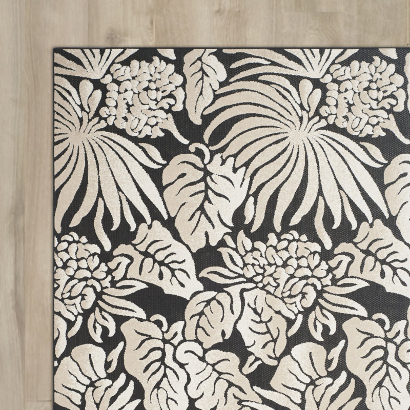 Tapis floral Forde Performance, Rectangle 5 pi 3 po x 7 pi 7 po