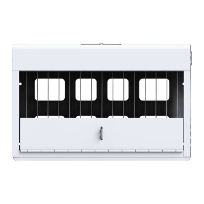 Station de charge verrouillable 16 - Armoire blanche avec un arrangement de cordon portable efficace, pour le bureau, le rangement de l'appareil