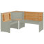 2 -Person Pine Solid Wood Dining Set-2123325160
