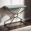Alexandria 24" Side Table With Bone Inlay And Brass