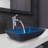 Onyx Rectangular Glass Vessel Bathroom Sink with 11" H Faucet-99538298-99538301