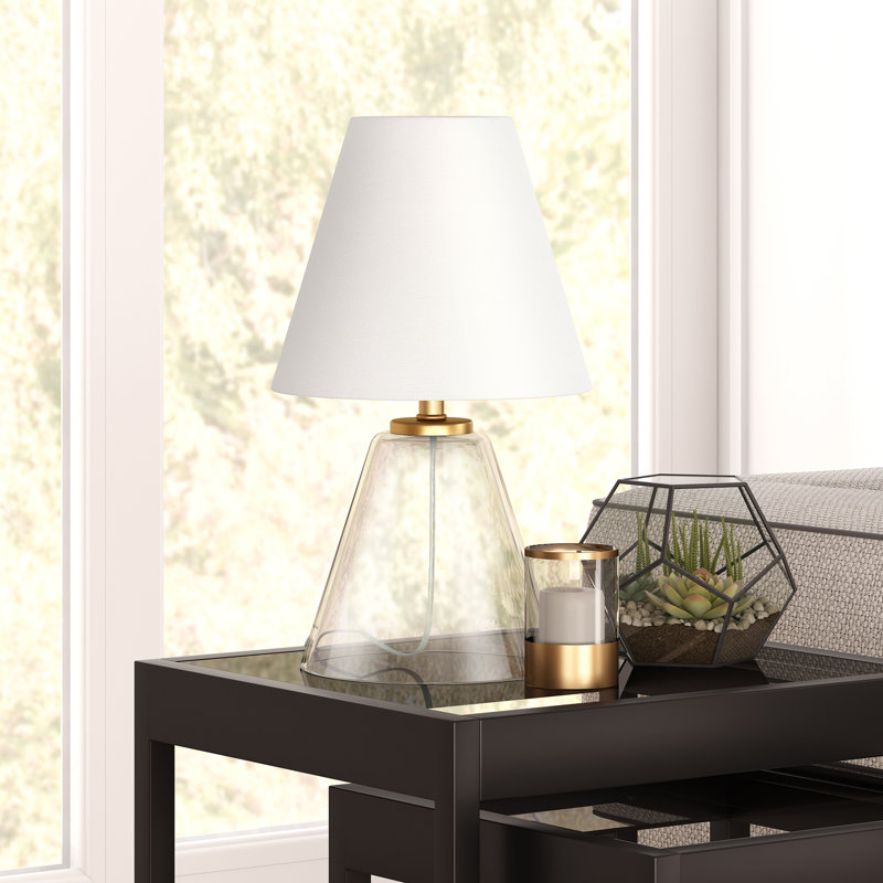 Lampe de table transparente 13,62 "Grant