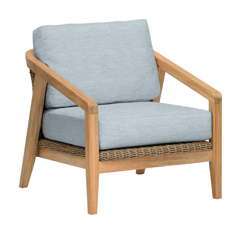 Spencer Outdoor Lounge Chair, Ocean, Spencer Willow
