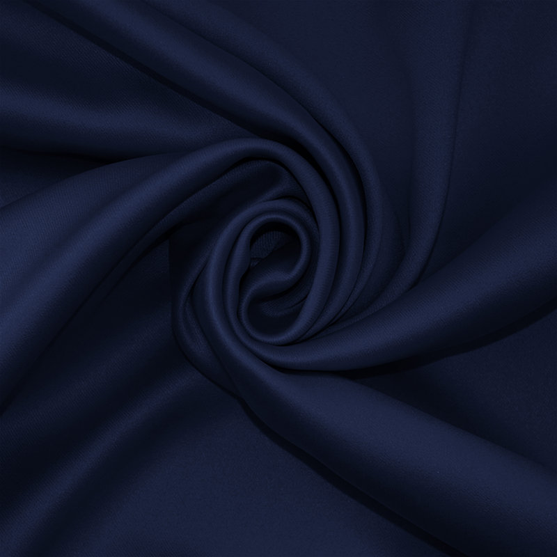 100 % Polyester Blackout Eyelet Room Darkening  Thermal Curtain (Set of 2), Navy, 228 cm Width x 228 cm Drop