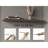 Ecco 47" Wide Floating Shelves Set Of 2, Shelves For Wall Decor For Bedroom, Bathroom Storage Shelves, Book Shelves For Living Room, Light Brown-1756771172