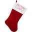 Chaussette de Noël 19 po en velours rouge matelassé HO! HO! HO!