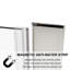 Porte de douche pliante sans cadre avec verre transparent 34 "-35 1/2" x H 72 "-81830817