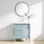 Meuble-lavabo avec lavabo, 2 tiroirs et tablette réglable-132519407-132519406
