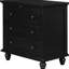 Armoire robuste à 3 armoires noires, polyvalente pour diverses utilisations avec armoire de rangement à plateau, maison spacieuse en bois massif-1710061473-1710061483