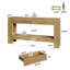Console de 63 pouces avec 2 tiroirs pour le salon, l'entrée et le couloir