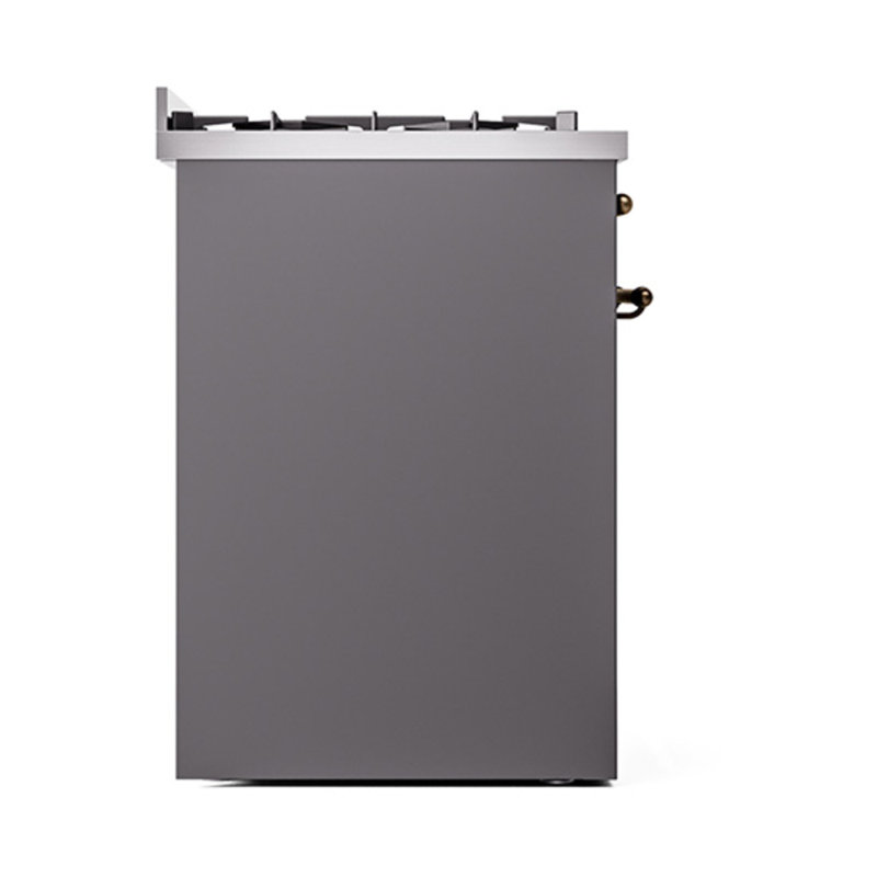 ILVE Nostalgie II Noblesse 30 po à double carburant, Graphite mat / bronze, Gaz naturel