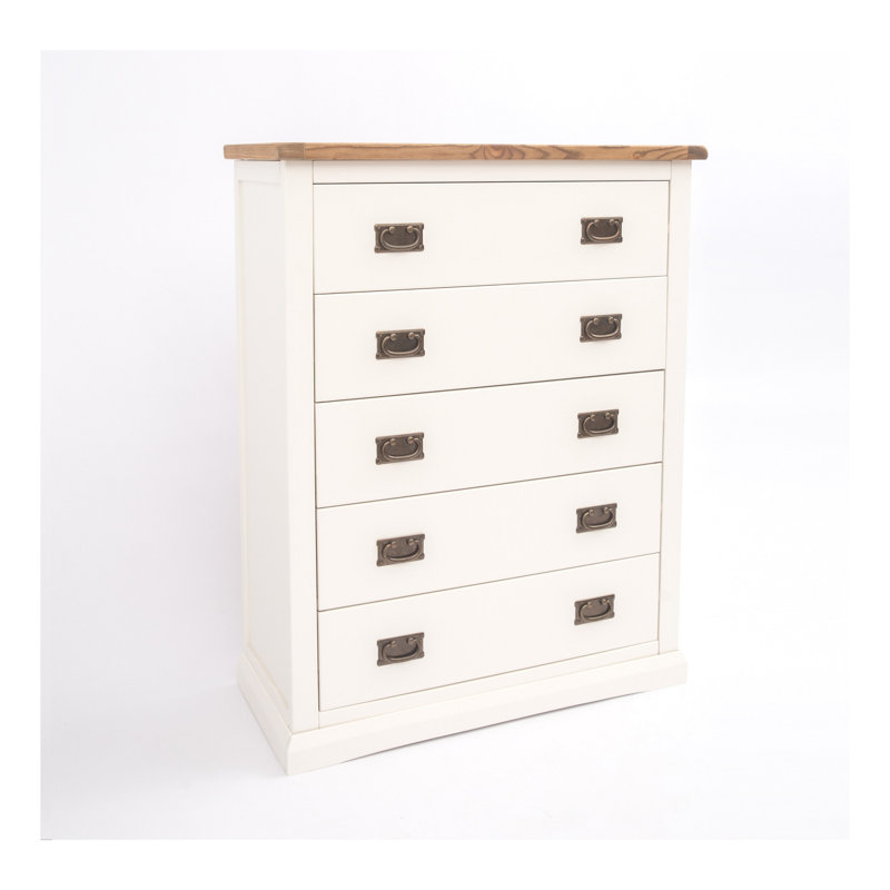 Abhinav 90cm W 5 - Drawer Chest of Drawers