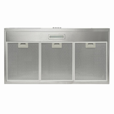 Hotte sous un meuble convertible 36 po en acier inoxydable brossé avec 2 filtres à charbon et bouton-poussoir
