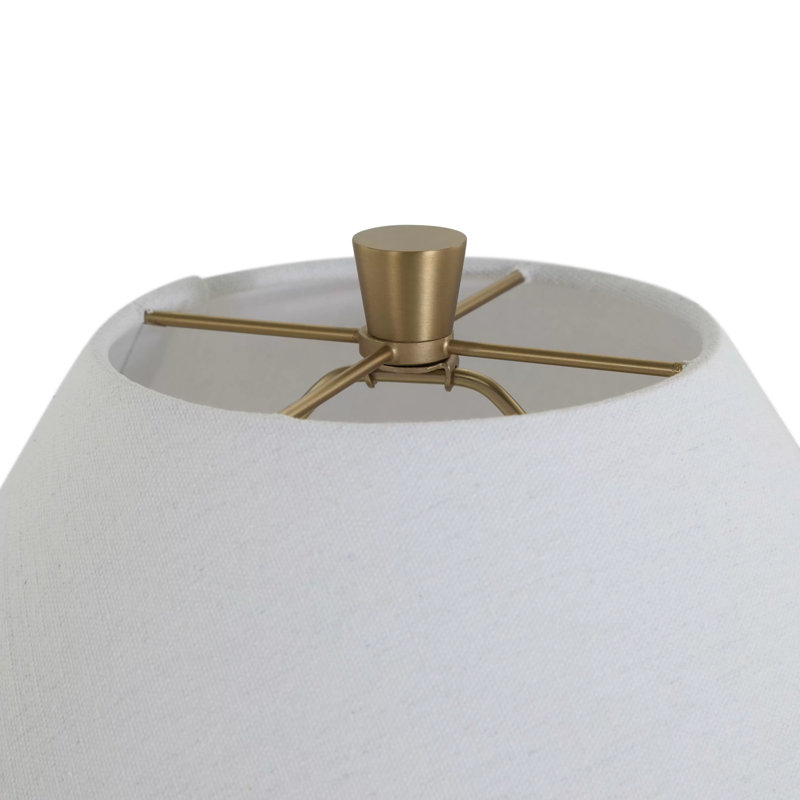 Milo Table Lamp Large - Brown Leather