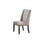 Chaises d'appoint traditionnelles 2Pc rembourrées à oreilles avec finition chêne