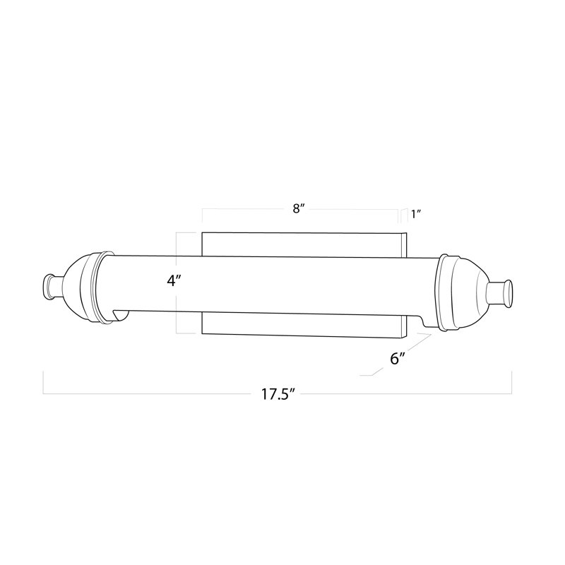 Devon Picture Light Small, Polished Nickel