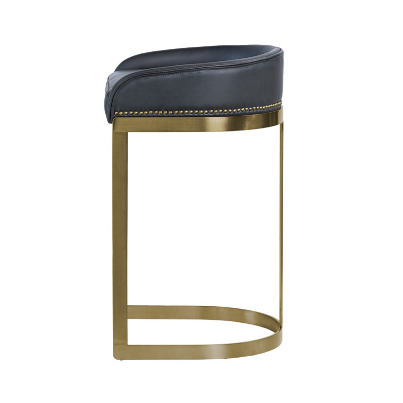 Tabouret de bar et de comptoir Bradley, Tabouret de comptoir (assise de 24,75 po de hauteu, Antique Slate