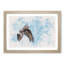 Flying Great Grey Owl - Picture Frame Painting Print-56853638-56853641