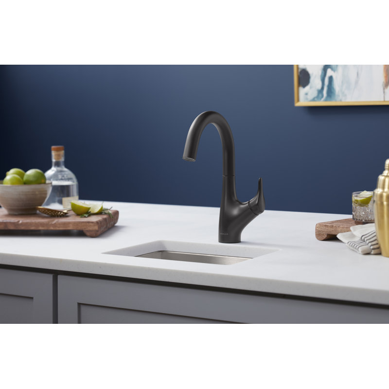 Rival Single-Handle Bar Sink Faucet, Matte Black