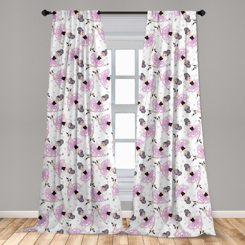 Agustn Semi Sheer Curtain Pair, Width 75 x Drop 175cm