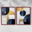 ABSTRACT Series DLVI - reproduction encadrée de qualité supérieure - prête à être accrochée - aucun clou requis - aucun clou requis-256117325-256117321