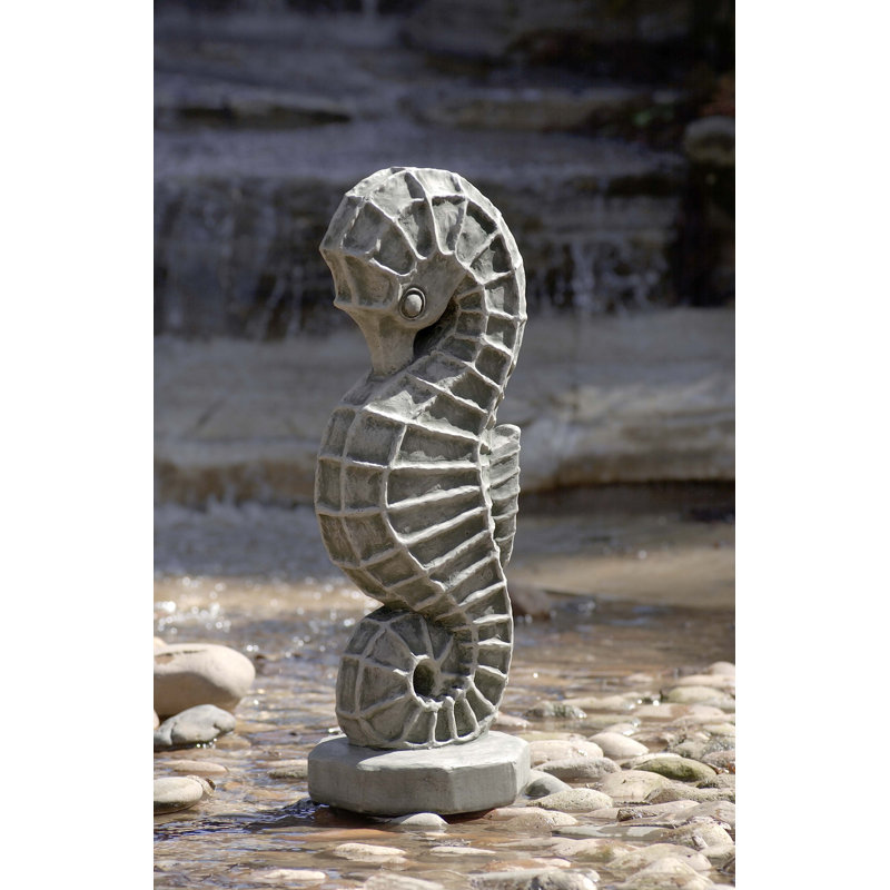 Seahorse Statue, Travertine