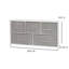 Commode double à 5 tiroirs Novahlee - 39,37 po de largeur, rangement élégant et fonctionnel pour la chambre à coucher-926327983