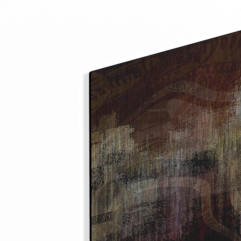 Art mural en métal luxueux «City on the Edge» par David Manlove, 48 po x 24 po, H 24 po x l 48 po
