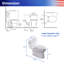 Toilette une pièce Rainlex RX-T29W