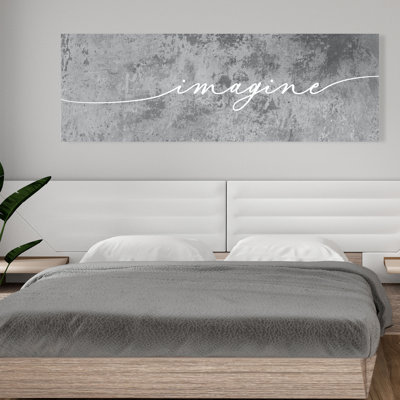 «Hepp Imagine Quote», reproduction d'art textuel sur toile