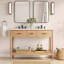 Meuble-lavabo double 48 po avec plateau en céramique Modway Zaire-94387495-94387496