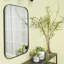 Josilyn Mid-Century Modern Chic Metal Rounded Wall Mirrors-1271922476-1274067249